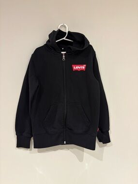 Levi's Kids Black Hoodie with Red Logo